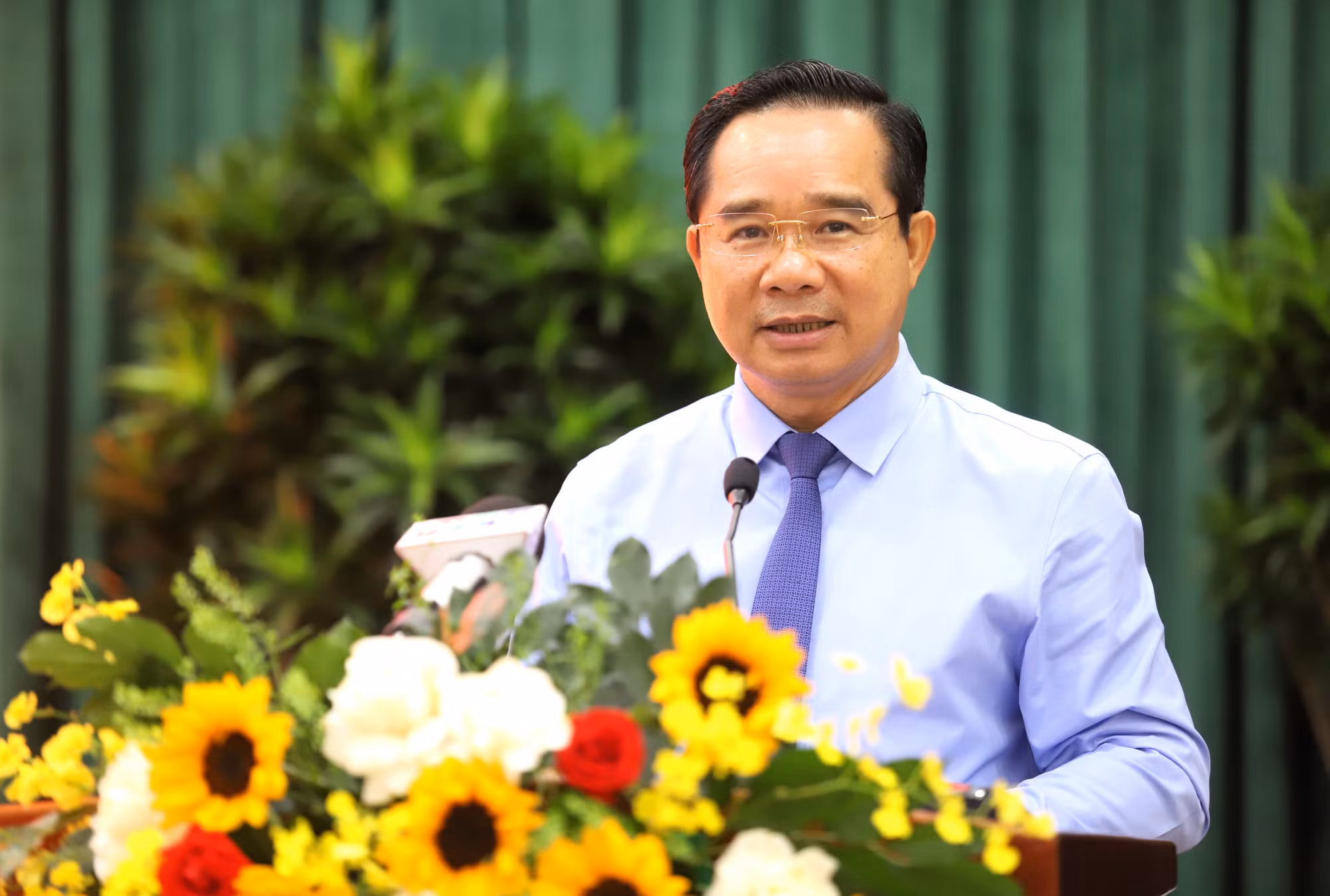 Chủ tịch UBND TPHCM Nguyễn Văn Được sẽ trực tiếp chỉ đạo tháo gỡ khó khăn cho các dự án giáo dục. Ảnh: Ngô Tùng.