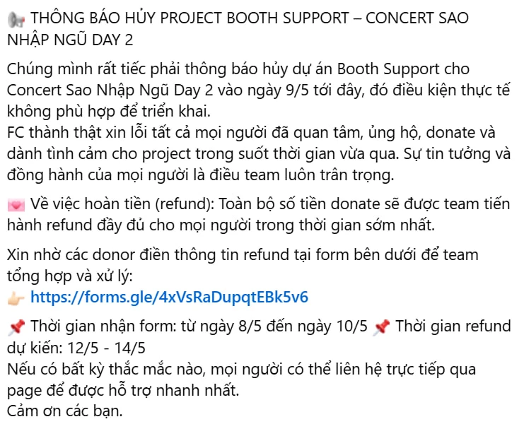 Sự sụp đổ của một dự án tâm huyết là minh chứng cho sự thất vọng cùng cực của người hâm mộ