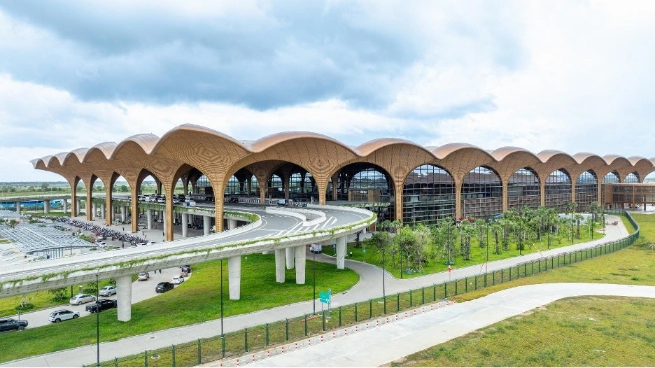 Sân bay quốc tế Techo (Campuchia) là một trong những minh chứng cho năng lực cung ứng quốc tế của Cát Vạn Lợi (Ảnh: Cát Vạn Lợi).